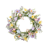 Maxbell Easter Egg Wreath Easter Decor 45cm Artificial Garland for Home Office Party