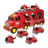 Maxbell Fire Truck Toy Friction Power Vehicles for Party Favors Easter Birthday Gift Red