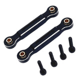 Maxbell 2x RC Car Chassis Fixing Linkage Rod Front Steering Fixed Rod for 1:14 14211 Black Silver