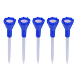 Maxbell 5 Pieces 80mm Plastic Golf Tees with Rubber Cushion Top Golfer Tool Blue - Aladdin Shoppers