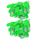 100pcs Removable Waterproof Key Tags ID Name Card Tags Mark Label Green