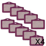 Maxbell 4x10 Pieces Credit Card Bus Pass ID Badge Holder Protector  Purple