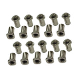 Maxbell 20 Pieces Drum Mounting Screws Nut Easy to Install Study Practical Accessory Square