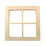 Maxbell 1pc 1:12 Scale Dollhouse Window Frame Miniature Decor Dollhouse Accessory