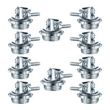 Maxbell 10x Clamp Type Cable Connectors Zinc Alloy Conduit Clamps for Electric Wires 0.5 inch