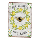 Maxbell Tin Painting Rustic Pastoral Wall Art Decor for Backyard Spring Summer Porch