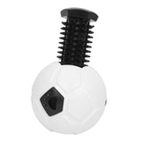 Maxbell Dog Treat Dispensing Soccer Chew Throw Ball for Teeth Cleaning Chewing White