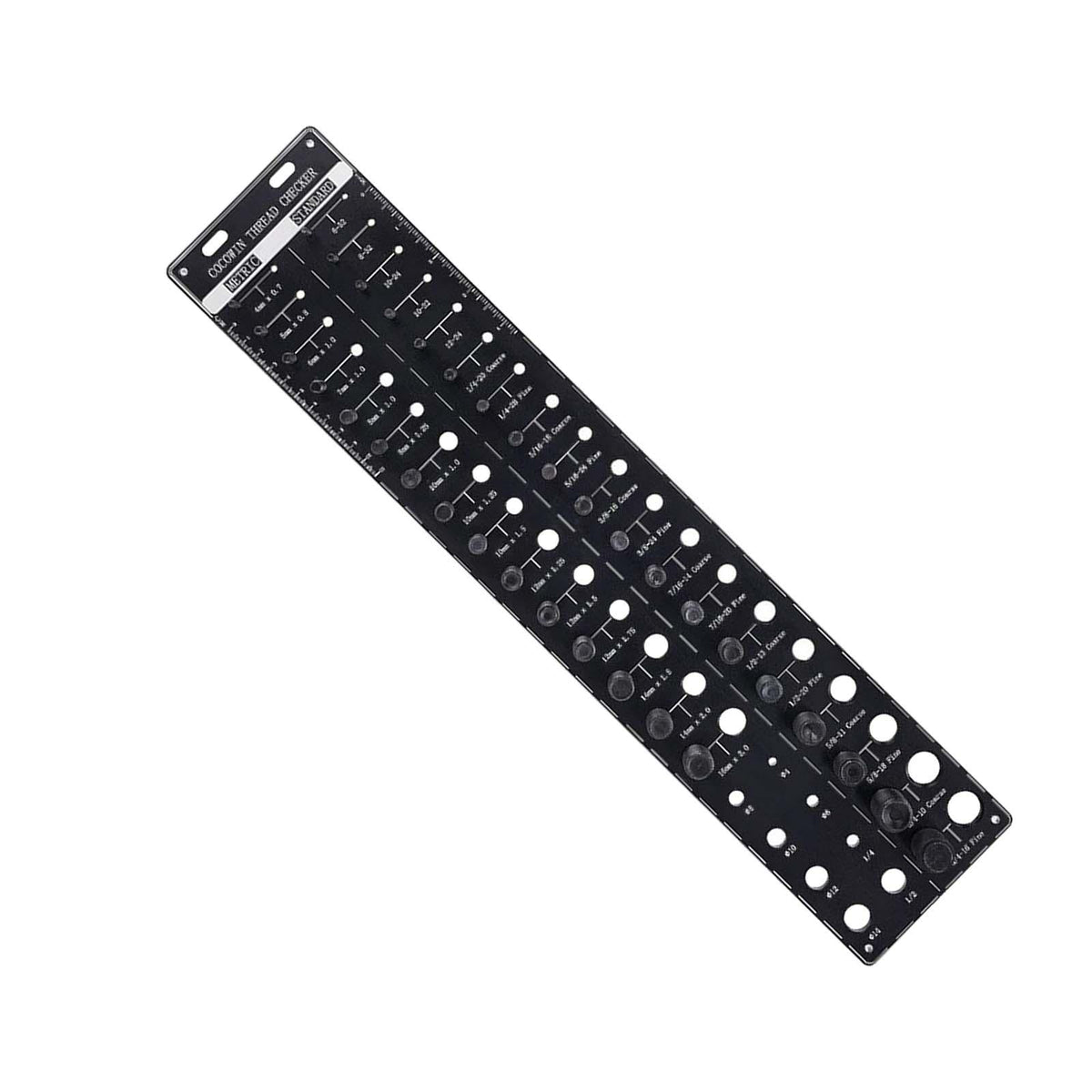 Maxbell Nut and Bolt Thread Checker Bolt and Nut Identifier Gauge for Car Mechanics