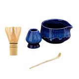 Maxbell Matcha Tea Set Japanese Handmade for Tea Lovers Tea Bowl Matcha Utensils Set Blue