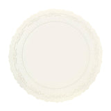 Maxbell Silicone Placemat Elegant Dining Table Mat for Kitchen Conference Table Home White
