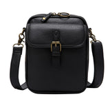 Maxbell Shoulder Bag Double Zipper Unisex Versatile Crossbody Bag for Women Men Work black