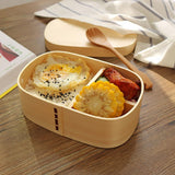 Maxbell Japan-style Vintage Wooden Bento Sushi Lunch Box Picnic Food Container #2 - Aladdin Shoppers