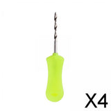 Maxbell 4xCarp Fishing Baiting Hook Portable Drill Boilie Bait Pins for Rigs Making StyleA