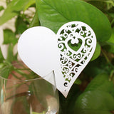 Maxbell Heart Wedding Name Place Glass Cards