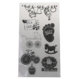 Maxbell Silicone Clear Rubber Stamp/Seal for DIY Scrapbooking Footprint Pattern - Aladdin Shoppers