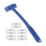 Maxbell Back Hair Shaver Ergonomic Handle Man Shaver Body Hair Trimmer for Men Women Blue