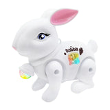 Baby Crawling Toy Movements Jumping Bunny Toy for Party Favor Gift Preschool White