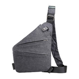 Maxbell Maxbell Sling Bag for Men Utility Bag Water Resistant for Travel Casual Shoulder Bag Gray Right