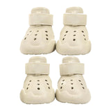 Maxbell 4 Pieces Dog Shoes EVA Anti Slip Dog Boots with Breathable Holes for Outdoor Size 8