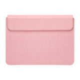 Maxbell Laptop Sleeve Case with Stand Protective Cover Carrying Case PU Leather Bag Pink