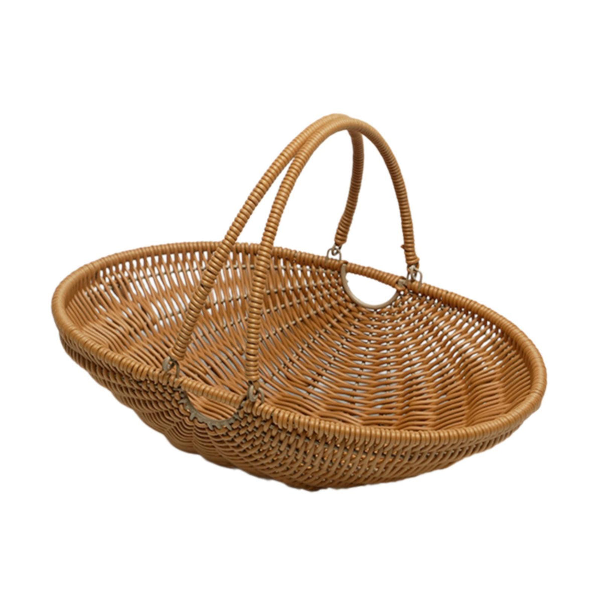 Maxbell PP Material Picnic Storage Basket for Vegetable Fruit Sturdy Multifunctional Size S