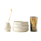 Maxbell 4x Matcha Ceremony Set Ceramic Matcha Bowl Set for Dining Room Home Tea Room White