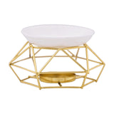 Maxbell Tealight Holder Aroma Melt Warmer Fragrance Holiday SPA Essential Oil Burner Golden