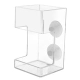 Maxbell 2xFish Feeder Acrylic Clear Shrimp Feeder for Aquarium Fish Tank Cherry Shrimp Cuboid