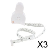 Maxbell 3xBody Tape Measure, Waist Tape Measure, Body Fat Measuring Tape Push Button