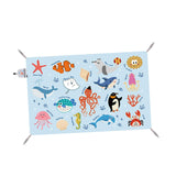 Maxbell Outdoor Picnic Blanket Multipurpose Tent Pad Beach Mat for Yard Grass Garden 145x100cm