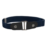 Maxbell 2 Pieces No Buckle Stretch Belt for Men and Women Brown Dark Blue