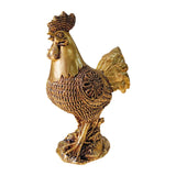 Chicken Figurine Decorative Crafts Rooster Sculpture for Hotel New Year Holiday golden