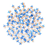 Maxbell 100PCS Plastic Motorcycle Petrol Inline Fuel Filter for 1/4'' Pipes Blue