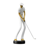 Golf Figurine Creative Decorative Home Gifts Crafts for Home Golf Lover Gift White C