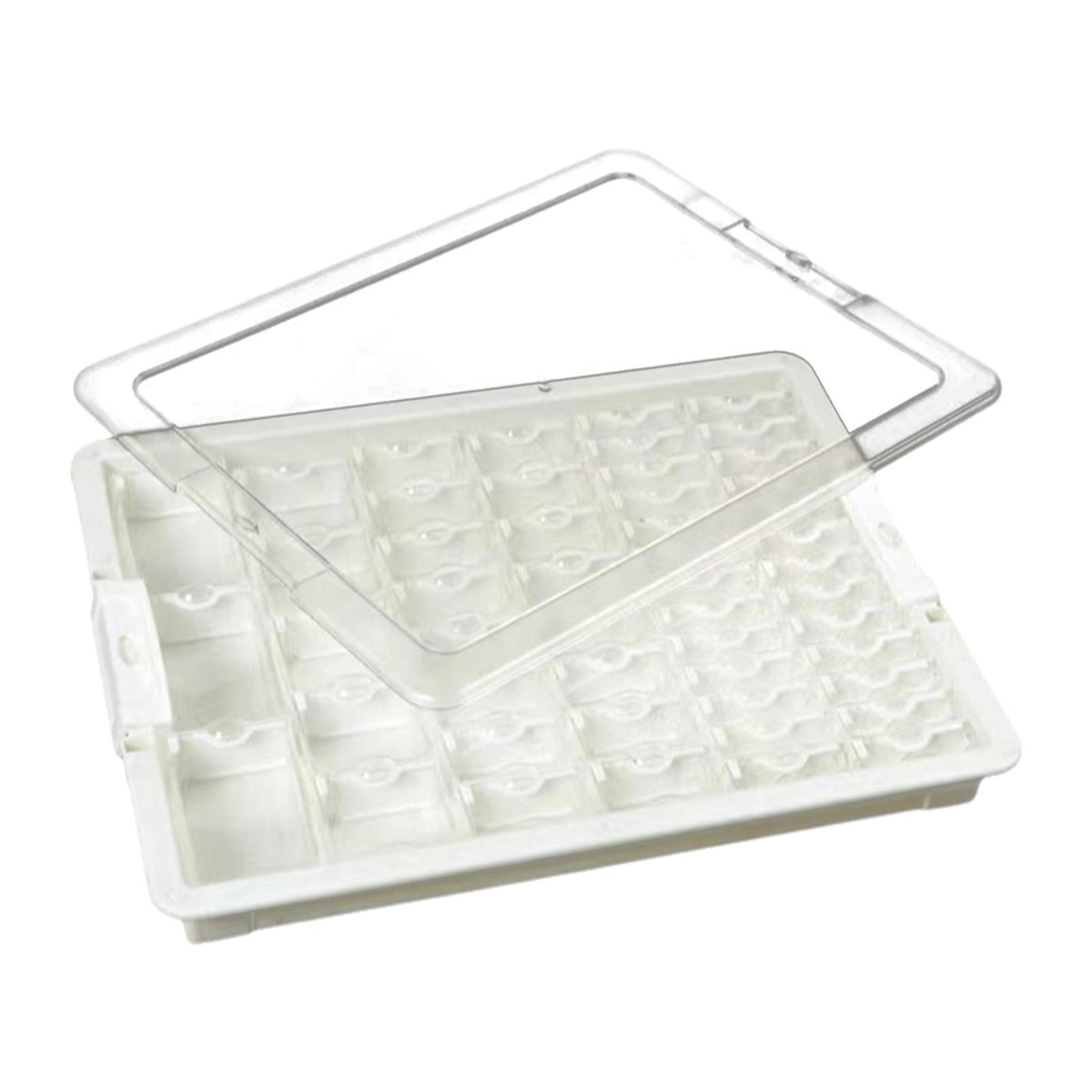 Maxbell Bead Storage Jar Portable Bead Organizer Box for Small Items Nail DIY Crafts 50 Grid
