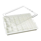 Maxbell Bead Storage Jar Portable Bead Organizer Box for Small Items Nail DIY Crafts 50 Grid