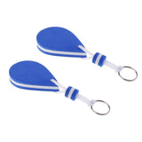 Maxbell 2 Pieces Water-drop Shape Floating Key Ring Marine Boat Sailing Float Blue - Aladdin Shoppers