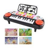 Maxbell Electronic Keyboard Multi Function Teaching for Kids Electric Keyboard Piano red