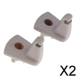 Maxbell 2x2pcs Sun Visor Hook Clip for 05-07 Chrysler 300 Dodge Magnum 06-07 Charger
