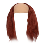 Maxbell Balding Cap Wig Easy to Care Costume Party Wig for Role Playing Party Favors Red