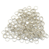 Maxbell 15x200pcs/Lot Steel Metal Key Split Ring Keyrings Key Chain Findings 6mm silver