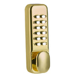 Maxbell Mechanical Door Lock Mechanical Keypad Door Lock for Kitchen Balcony Outdoor Gold