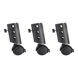 Maxbell 3Pcs Speaker Stand Metal Swivel Casters Smooth for 35mm Pipe Diameter Studio pp wheels
