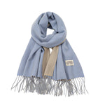 Maxbell Pashmina Shawl Wrap Fashionable Long Winter Scarf for Bedroom Office Wedding Blue