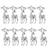 Maxbell Crystal Lucky Deer Animal For Brooch Pins Fashion Jewelry Women Xmas Gifts