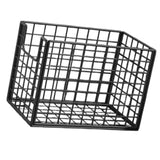 Maxbell Yoga Mat Storage Basket Sturdy Workout Equipment Organizer for Bathroom Dorm Black