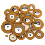 Maxbell Set of 25 Tenor Saxophone Replacement Synthetic Leather Pads