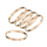 5Pcs Bangle Bracelet Wrist Cuff Bracelet for Thanksgiving Engagement Wedding Rose Gold