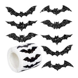 Maxbell 1 Roll of 500 Halloween Bat Stickers for Journal Halloween Party Favor Decor Style A