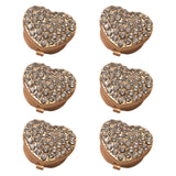 Maxbell 6x Women Cufflinks 18mm Women's Jewelry for Birthday Anniversary Formal Wear Gold